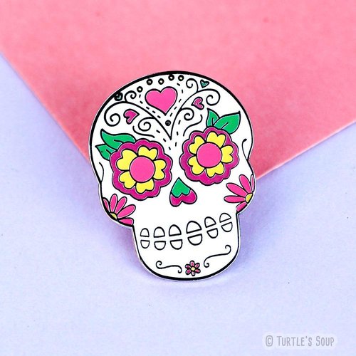 $11.99 SUGAR SKULL CALAVERA PIN