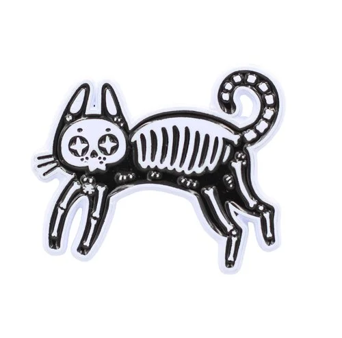 $9.95 SKELETON CAT PIN