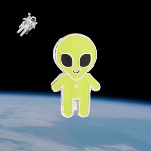 $11.99 ALIEN BABY GLOW IN THE DARK PIN