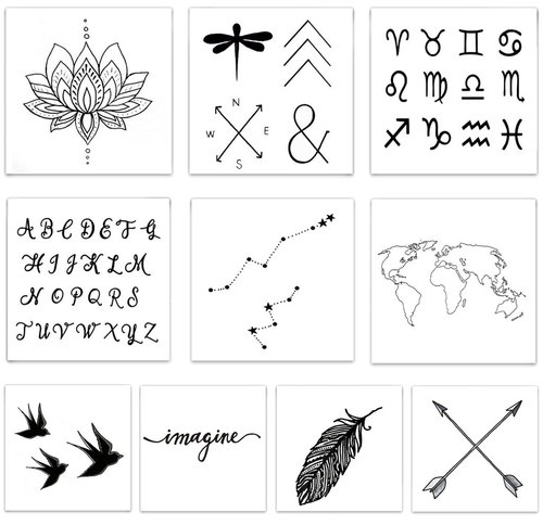 $11.99 INSPIRED TEMPORARY TATTOO PACK