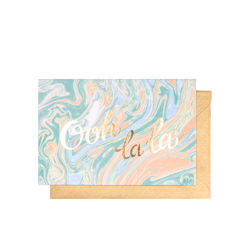 $4.99 OOH LA LA GOLD FOIL CARD