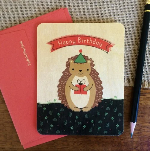 $5.99 HEDGEHOG BIRTHDAY CARD