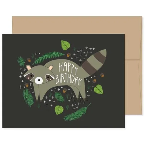 $4.49 BIRTHDAY RACCOON CARD