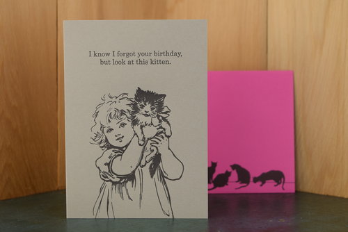 $5.99 FORGOT YOUR BIRTHDAY KITTEN CARD