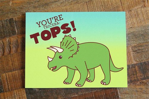 $5.99 YOU'RE TRICERATOPS CARD