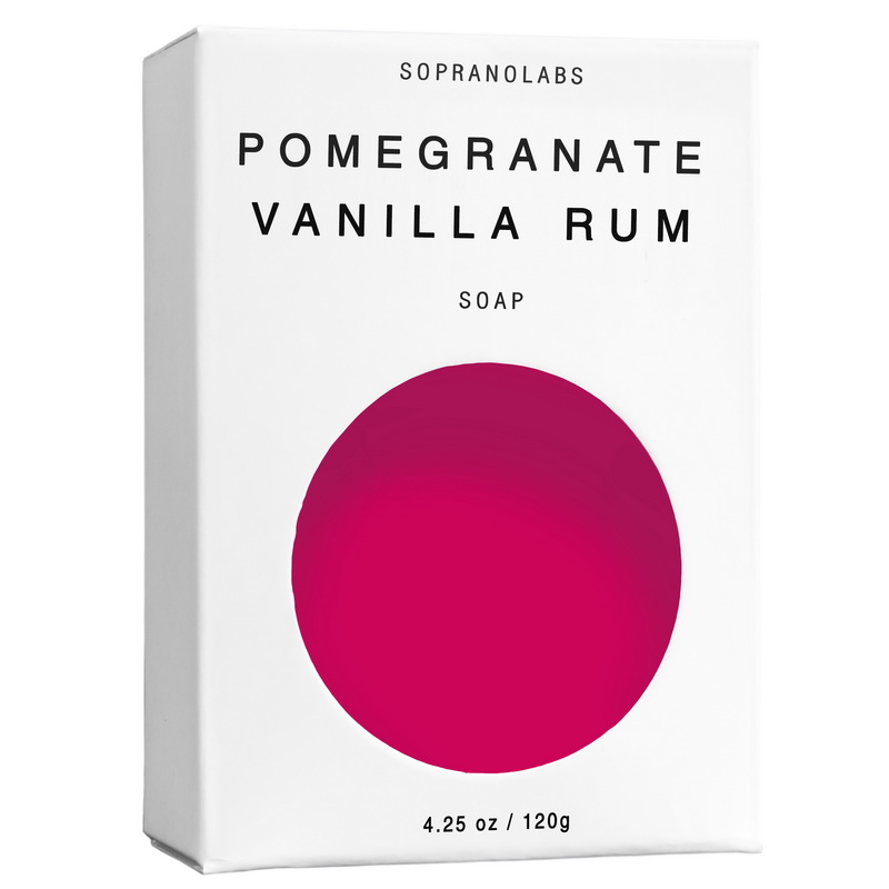 $13.99 POMEGRANATE VANILLA RUM VEGAN SOAP