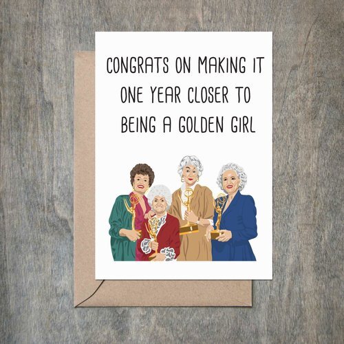 $4.49 GOLDEN GIRLS BIRTHDAY CARD