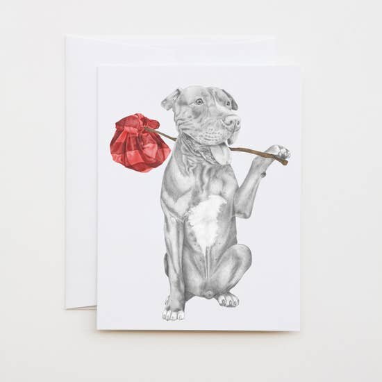 $5.99 TRAVELING PIT BULL TERRIER CARD