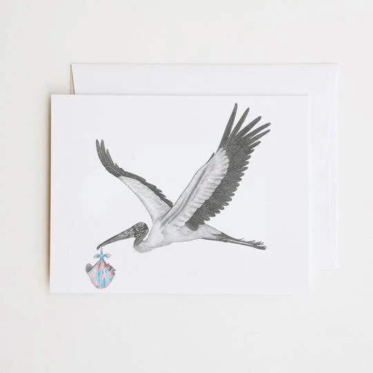 SPECIAL DELIVERY STORK NEW BABY CARD