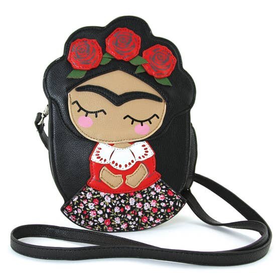 Frida Kahlo Smoking Wearing Flowers Canvas Bag – Shoop Doop London shirts