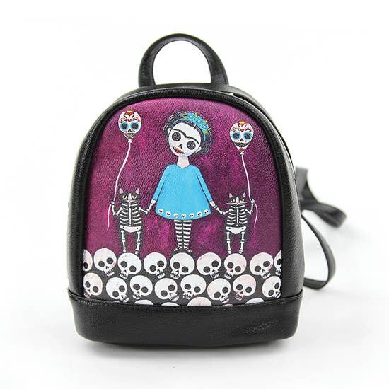 $29.99 SKELETON GIRL MINI BACKPACK