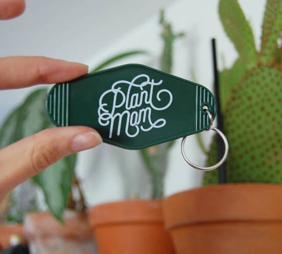 Cactus Keychain Plant Lover Keychain Plant Keychain Green Plant Keychain