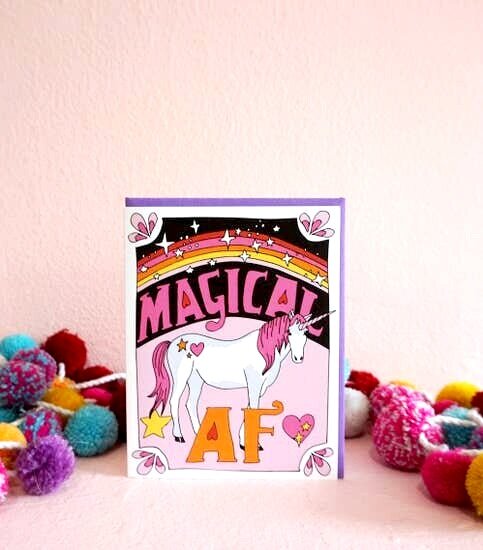 $5.99 MAGICAL AF UNICORN CARD