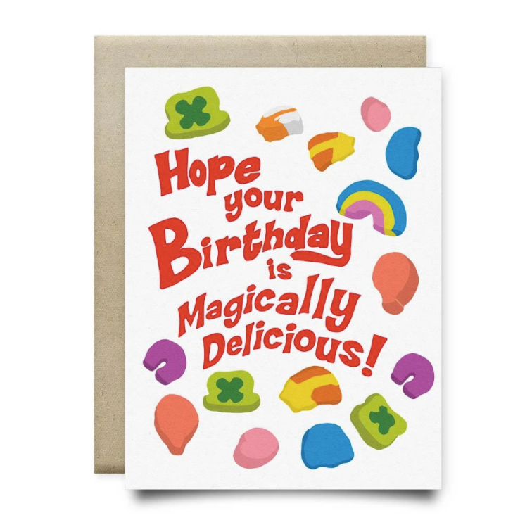 $6.99 MAGICALLY DELICIOUS LUCKY CHARMS BIRTHDAY CARD