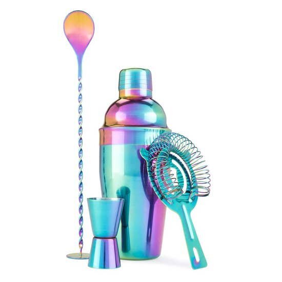 $45.99 MIRAGE RAINBOW BARWARE SET