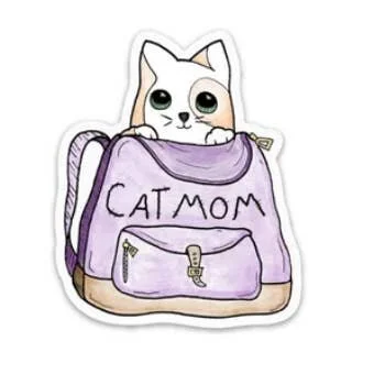 CAT MOM STICKER