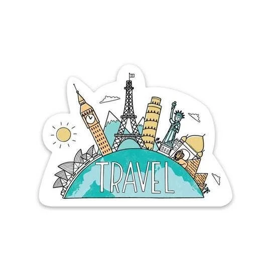 TRAVEL THE WORLD STICKER