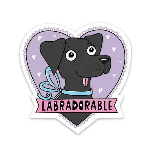 LABRADORABLE BLACK LAB STICKER