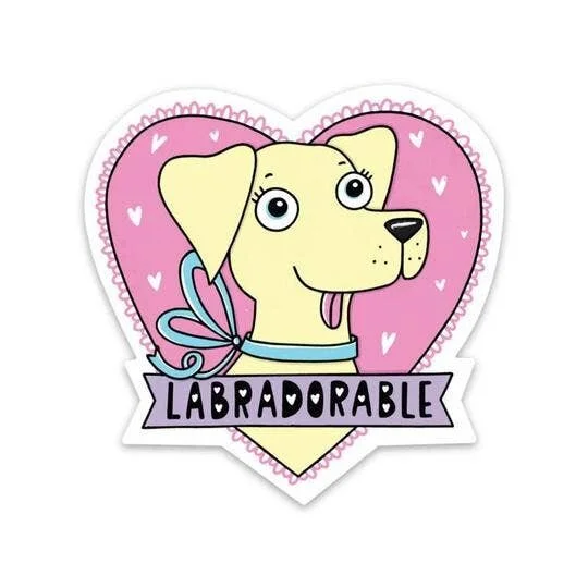 LABRADORABLE YELLOW LAB STICKER