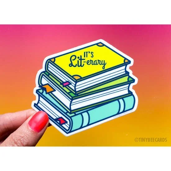 IT'S LIT-ERARY BOOKS STICKER