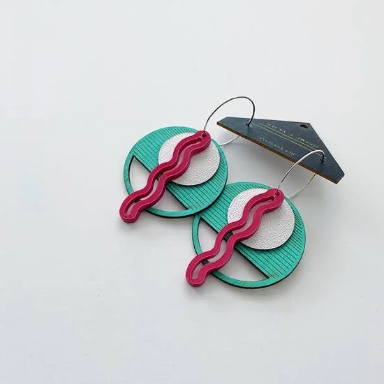 PALM SPRINGS SQUIGGLE EARRINGS