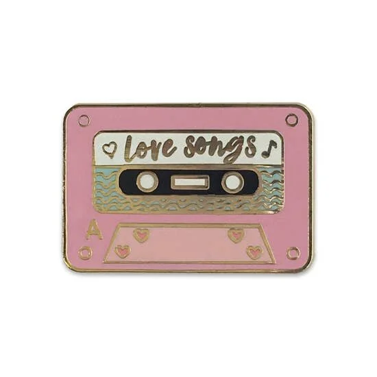 LOVE SONGS MIX TAPE PIN