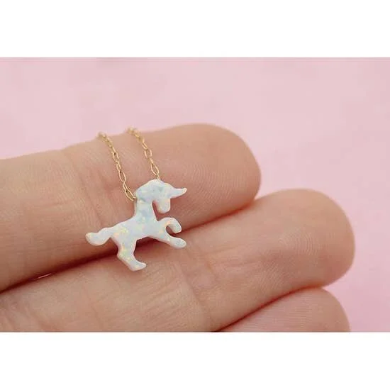 OPAL UNICORN NECKLACE