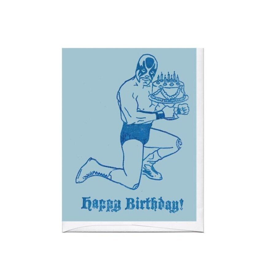 $5.99 LUCHADOR BIRTHDAY CARD