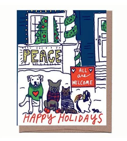 $6.99 ALL ARE WELCOME HOLIDAY CARD