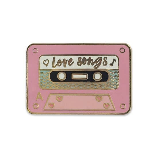 $11.99 LOVE SONGS MIX TAPE PIN