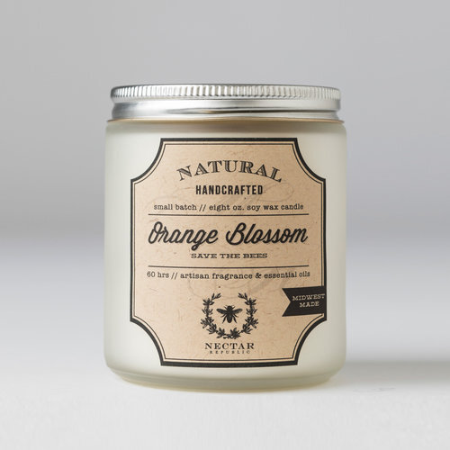 $17.99 ORANGE BLOSSOM SOY CANDLE