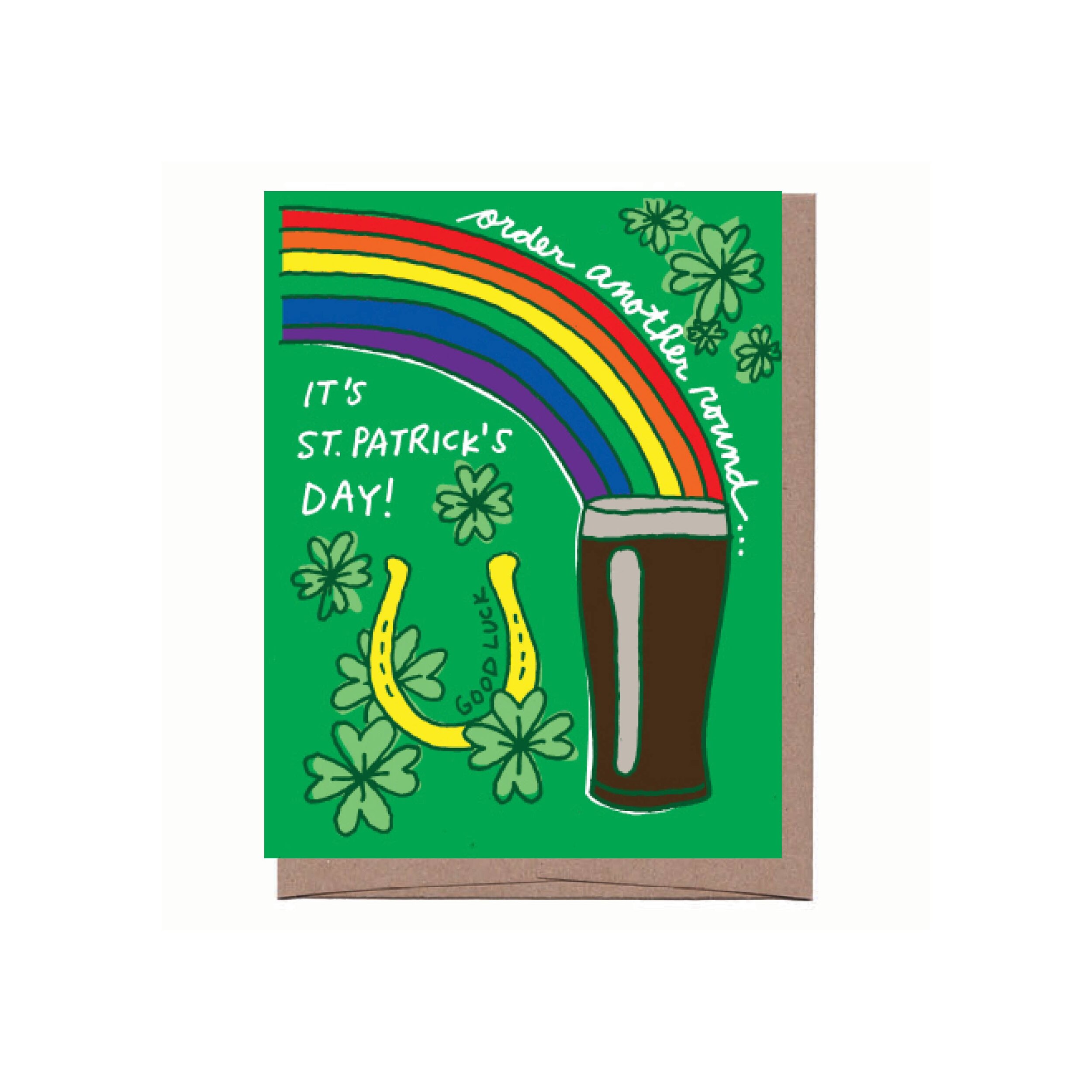 RAINBOW BEER ST. PATRICK'S DAY CARD