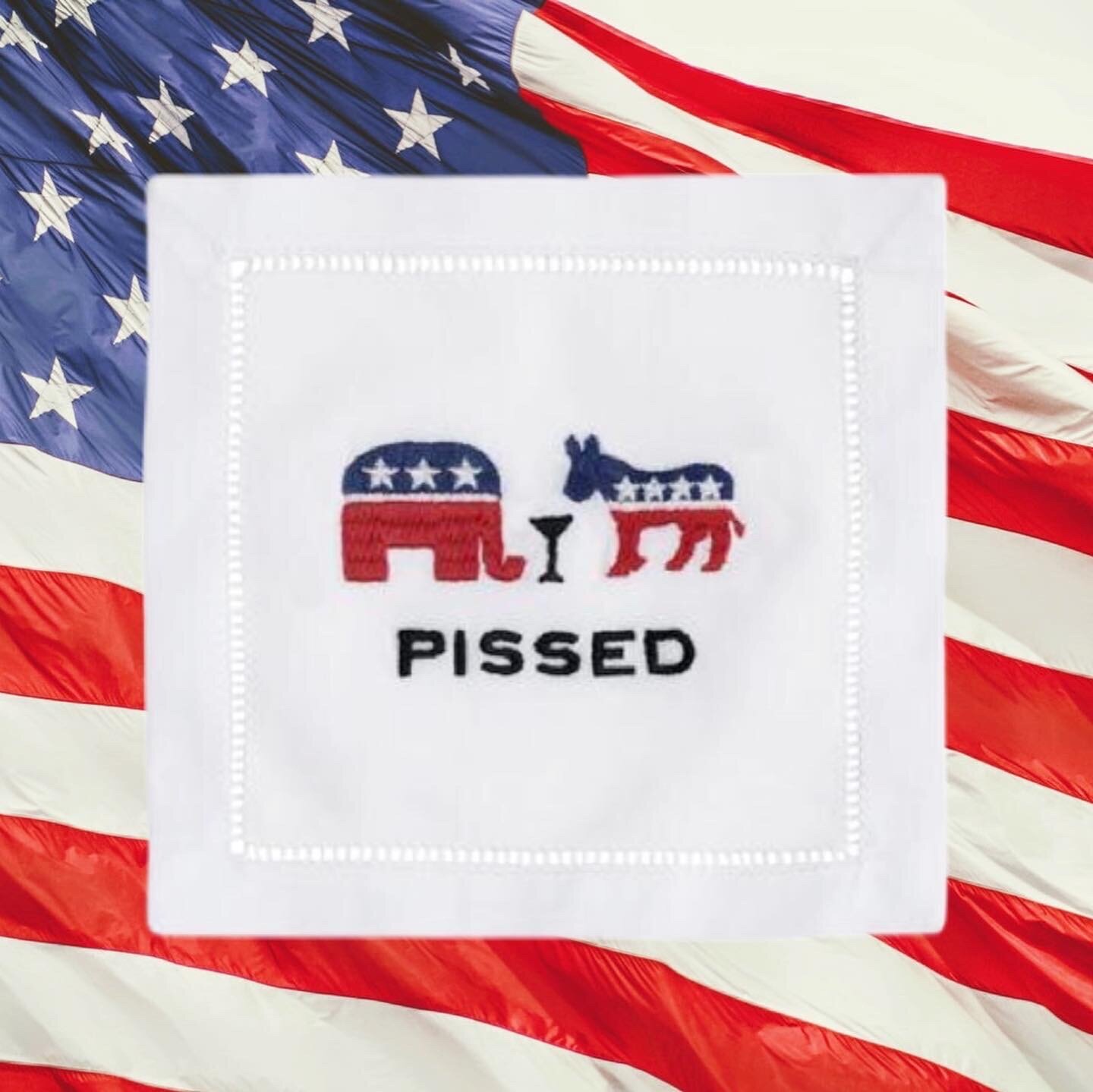 $39.99 PISSED POLITICAL COCKTAIL NAPKIN SET