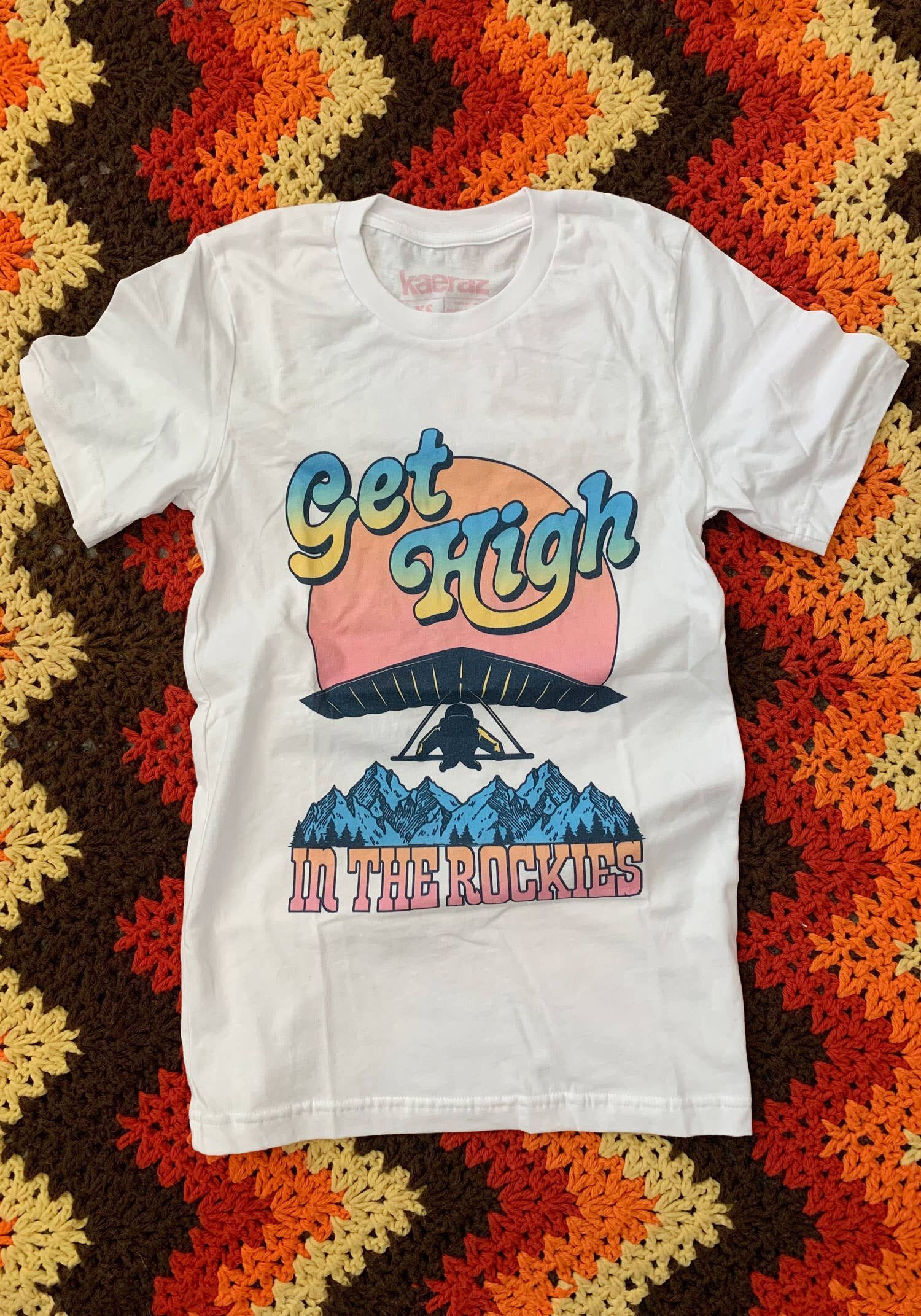 GET HIGH IN THE ROCKIES T-SHIRT