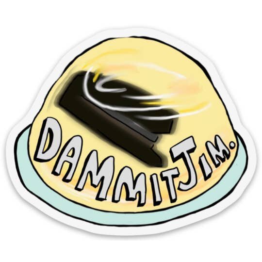 $4.99 DAMMIT JIM "THE OFFICE" STICKER