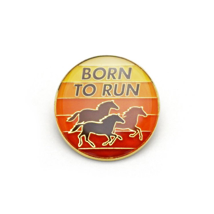 $11.99 BORN TO RUN HORSES PIN