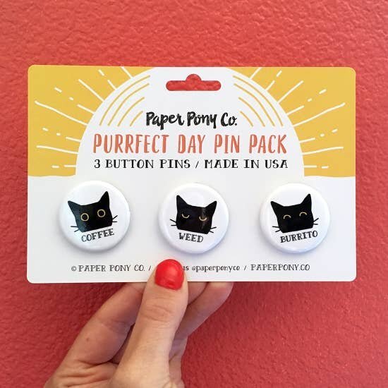 $11.99 PURRFECT DAY COFFEE WEED BURRITO PIN PACK