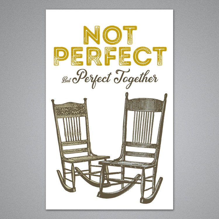 $6.99 NOT PERFECT BUT PERFECT TOGETHER CARD