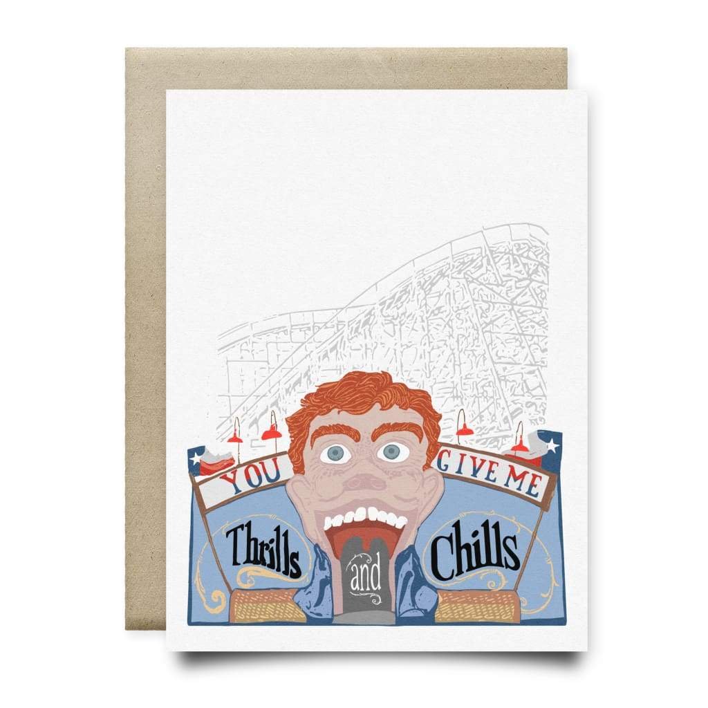 $6.99 YOU GIVE ME THRILLS AND CHILLS ROLLERCOASTER CARD