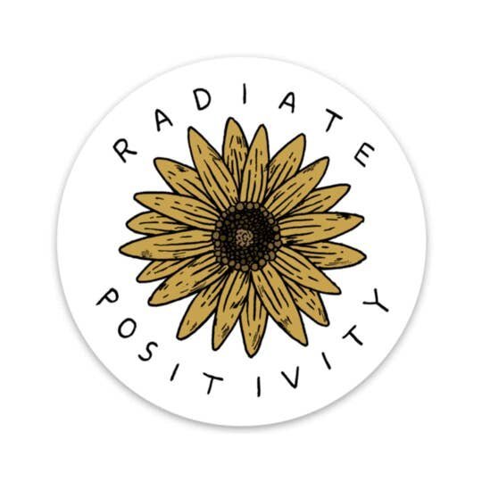 $4.99 RADIATE POSITIVITY SUNFLOWER STICKER