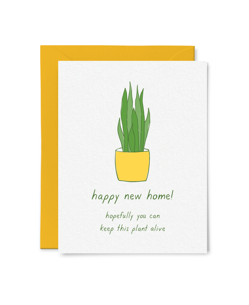 KEEP THIS PLANT ALIVE NEW HOME CARD