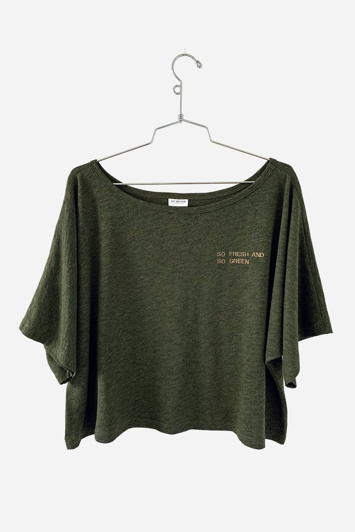 $42.99 SO FRESH AND SO GREEN CROP TOP T-SHIRT