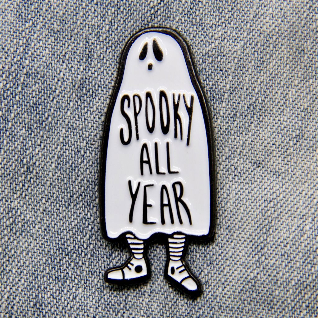 $11.99 SPOOKY ALL YEAR GHOST PIN