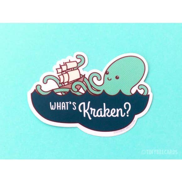 $4.99 WHAT'S KRAKEN? STICKER