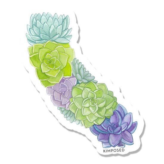 $4.99 CALIFORNIA SUCCULENT STICKER