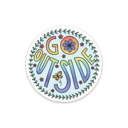 $4.99 GO OUTSIDE STICKER