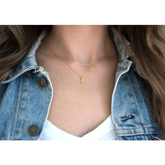 $31.99 GOLD CROSS NECKLACE