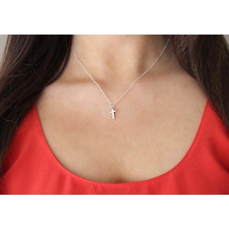 $31.99 STERLING SILVER CROSS NECKLACE