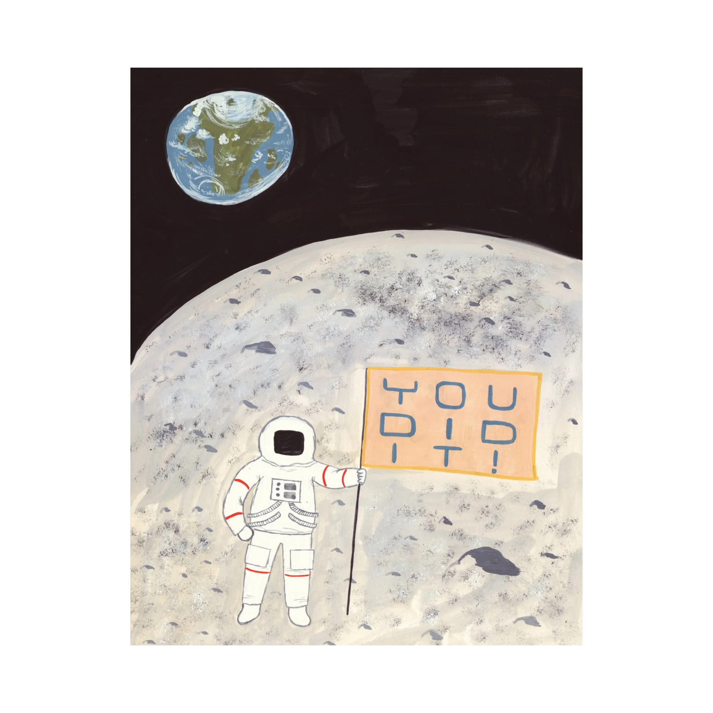 $7.99 YOU DID IT ASTRONAUT CARD