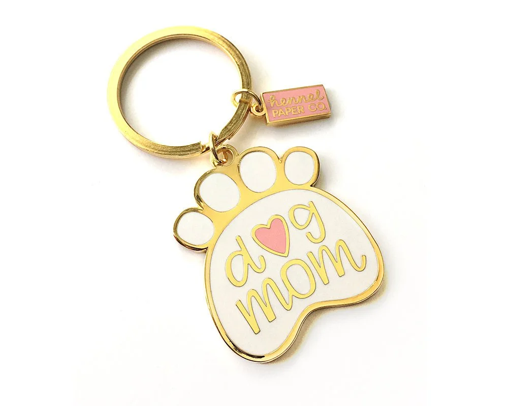 $17.99 DOG MOM PAW KEYCHAIN